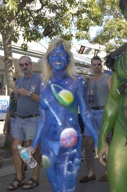 Body Painting 2004 photo - Duval Street, Key West